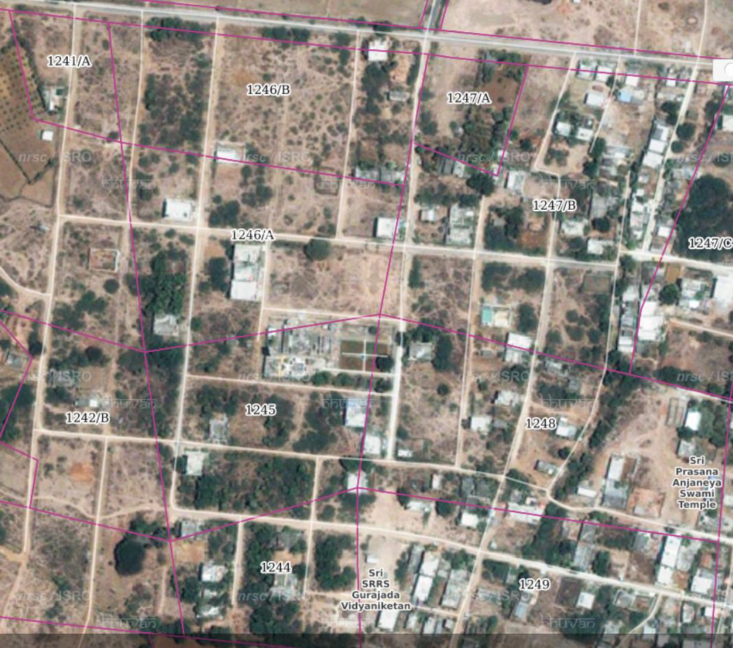 Aerial view of Srisailam Colony